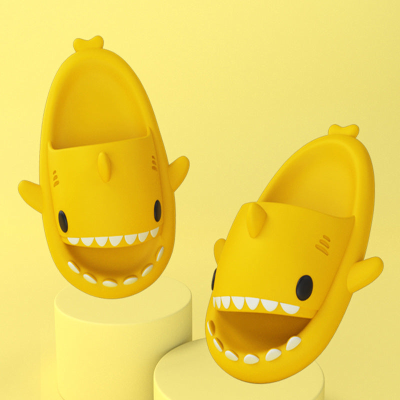 Cartoon Shark Slippers Funny Cutes Soft Slipper Indoor Outdoor  Shoes For Women Men Couples